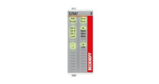 EJ7047 | EtherCAT plug-in module, 1-channel motion interface, stepper motor, 48 V DC, 5 A, vector control, with incremental encoder