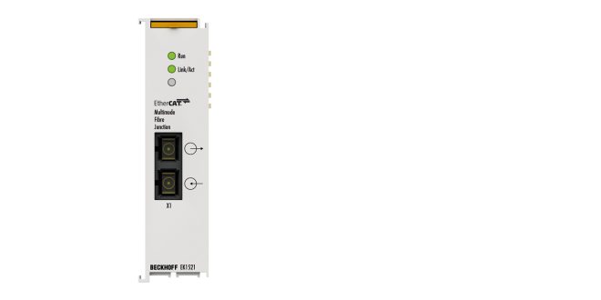 EK1521 | 1-port EtherCAT fiber-optic junction