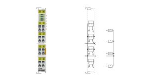 EL1088 | EtherCAT Terminal, 8-channel digital input, 24 V DC, 3 ms, ground switching
