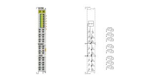 EL1258-0010 | EtherCAT Terminal, 8-channel digital input, 24 V DC, 1 µs, ground switching, multi-timestamp