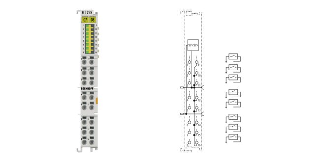 EL1258 | EtherCAT Terminal, 8-channel digital input, 24 V DC, 1 µs, multi-timestamp