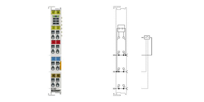 EL1262 | EtherCAT Terminal, 2-channel digital input, 24 V DC, 1 µs, oversampling