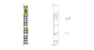 EL1722 | EtherCAT Terminal, 2-channel digital input, 120…230 V AC, 10 ms, without power contacts
