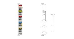 EL2202-0100 | EtherCAT Terminal, 2-channel digital output, 24 V DC, 0.5 A, push-pull, tristate, distributed clocks