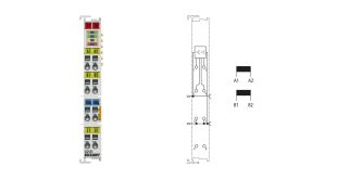 EL2535-0050 | EtherCAT Terminal, 2-channel PWM output, 24 V DC, 50 mA, current-controlled