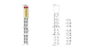 EL2869 | EtherCAT Terminal, 16-channel digital output, 24 V DC, 0.5 A, with channel diagnostics