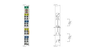 EL3044 | EtherCAT Terminal, 4-channel analog input, current, 0…20 mA, 12 bit, single-ended