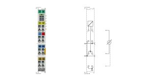 EL3062-0030 | EtherCAT Terminal, 2-channel analog input, voltage, 0…30 V, 12 bit, single-ended