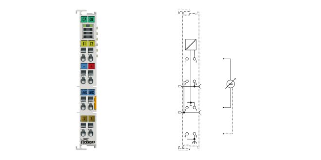 EL3062 | EtherCAT Terminal, 2-channel analog input, voltage, 0…10 V, 12 bit, single-ended