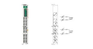 EL3072 | EtherCAT Terminal, 2-channel analog input, multi-function, ±10 V, ±20 mA, 12 bit