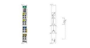 EL3111 | EtherCAT Terminal, 1-channel analog input, current, 0…20 mA, 16 bit, differential