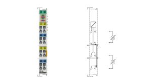 EL3144 | EtherCAT Terminal, 4-channel analog input, current, 0…20 mA, 16 bit, single-ended