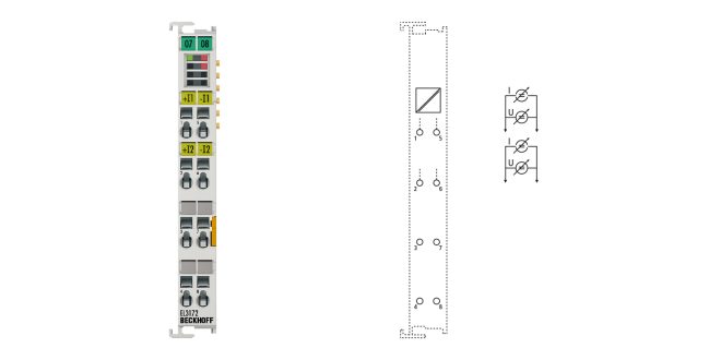 EL3172 | EtherCAT Terminal, 2-channel analog input, multi-function, ±10 V, ±20 mA, 16 bit