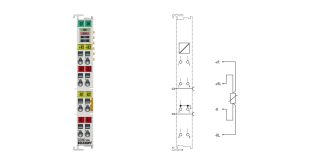 EL3202-0030 | EtherCAT Terminal, 2-channel analog input, temperature, RTD (Pt100), 16 bit, high-precision, externally calibrated