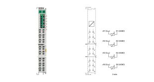 EL3214 | EtherCAT Terminal, 4-channel analog input, temperature, RTD (Pt100), 16 bit, 3-wire connection