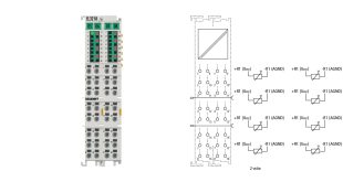 EL3218 | EtherCAT Terminal, 8-channel analog input, temperature, RTD (Pt100), 16 bit, 3-wire connection