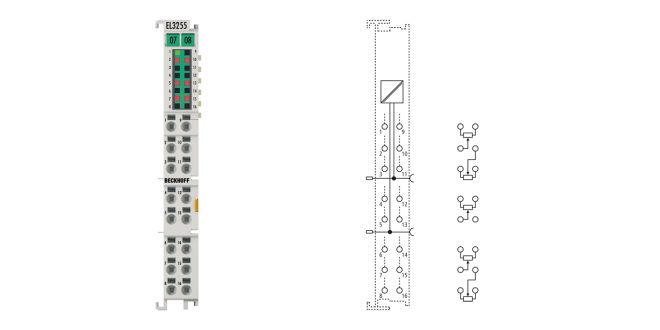 EL3255 | EtherCAT Terminal, 5-channel analog input, potentiometer, 300 Ω…50 kΩ, 16 bit