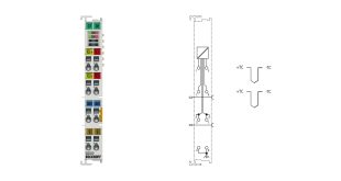 EL3312 | EtherCAT Terminal, 2-channel analog input, temperature, thermocouple, 16 bit