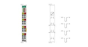 EL3314 | EtherCAT Terminal, 4-channel analog input, temperature, thermocouple, 16 bit