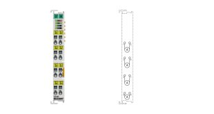 EL3444 | EtherCAT Terminal, 4-channel analog input, current, 10 A AC/DC, 24 bit, distributed power measurement, electrically isolated