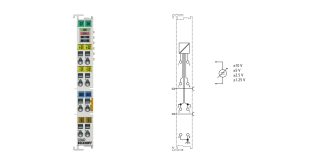 EL3602 | EtherCAT Terminal, 2-channel analog input, voltage, ±10 V, ±5 V, ±2.5 V, ±1.25 V, 24 bit, high-precision