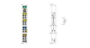 EL3612-0020 | EtherCAT Terminal, 2-channel analog input, current, 0…20 mA, 24 bit, high-precision, factory calibrated