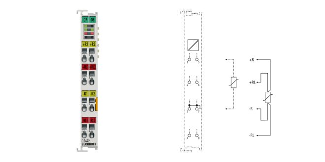 EL3692 | EtherCAT Terminal, 2-channel analog input, resistance, 100 mΩ…10 MΩ, 24 bit
