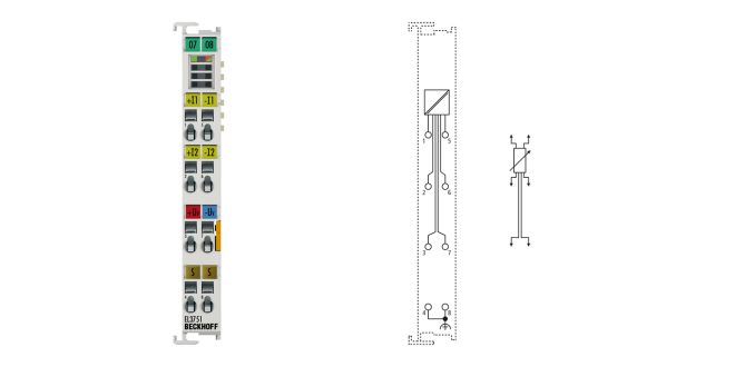 EL3751 | EtherCAT Terminal, 1-channel analog input, multi-function, 24 bit, 10 ksps