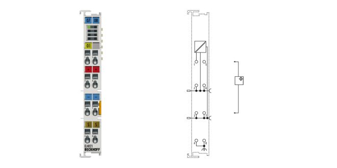 EL4021 | EtherCAT Terminal, 1-channel analog output, current, 4…20 mA, 12 bit