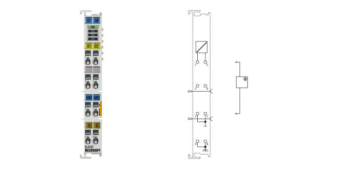 EL4102 | EtherCAT Terminal, 2-channel analog output, voltage, 0…10 V, 16 bit