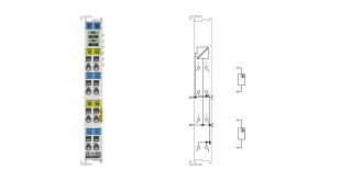 EL4114-0020 | EtherCAT Terminal, 4-channel analog output, current, 0…20 mA, 16 bit, factory calibrated