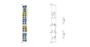 EL4134-0030 | EtherCAT Terminal, 4-channel analog output, voltage, ±10 V, 16 bit, externally calibrated