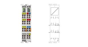 EL5101-0011 | EtherCAT Terminal, 1-channel encoder interface, incremental, 5 V DC (DIFF RS422), 5 MHz, oversampling