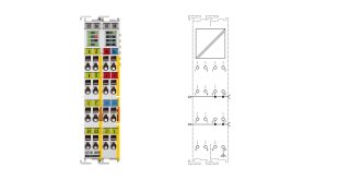 EL5101-0090 | EtherCAT Terminal, 1-channel encoder interface, incremental, 5 V DC (DIFF RS422, TTL), 1 MHz, TwinSAFE SC