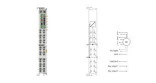 EL5131 | EtherCAT Terminal, 1-channel encoder interface, incremental, 5 V DC, 5 MHz, with 2 x digital output 24 V DC