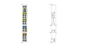 EL6021-0021 | EtherCAT Terminal, 1-channel communication interface, serial, RS422/RS485, line device