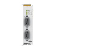 EL6022 | EtherCAT Terminal, 2-channel communication interface, serial, RS422/RS485, D-sub