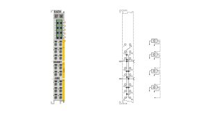 EL6224-0090 | EtherCAT Terminal, 4-channel communication interface, IO-Link, master, TwinSAFE SC