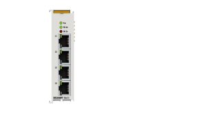 EL6614 | EtherCAT Terminal, 4-port communication interface, Ethernet switch port