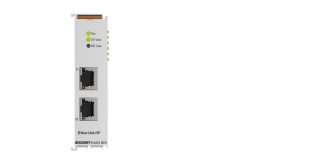 EL6653-0010 | EtherCAT Terminal, 2-port communication interface, EtherNet/IP, adapter