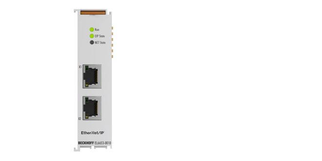EL6653-0010 | EtherCAT Terminal, 2-port communication interface, EtherNet/IP, adapter