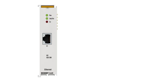 EL6688 | EtherCAT Terminal, 1-port communication interface, IEEE 1588/PTP, master/slave