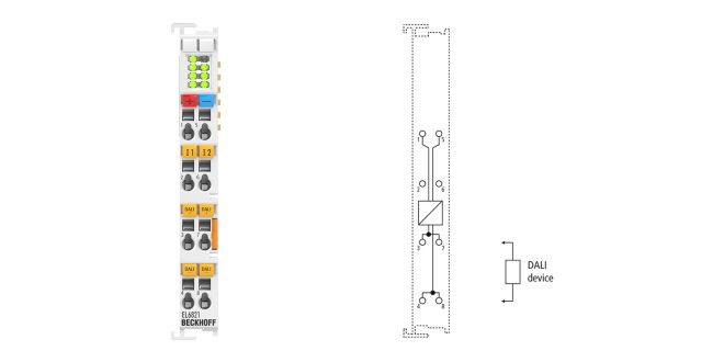EL6821 | EtherCAT Terminal, 1-channel communication interface, DALI-2, master/power supply