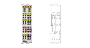 EL7041 | EtherCAT Terminal, 1-channel motion interface, stepper motor, 48 V DC, 5 A, with incremental encoder