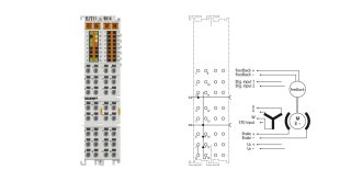 EL7211-9014 | EtherCAT Terminal, 1-channel motion interface, servomotor, 48 V DC, 4.5 A, OCT, suitable for STO applications