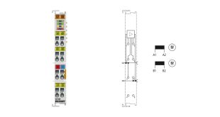 EL7332 | EtherCAT Terminal, 2-channel motion interface, DC motor, 24 V DC, 1 A