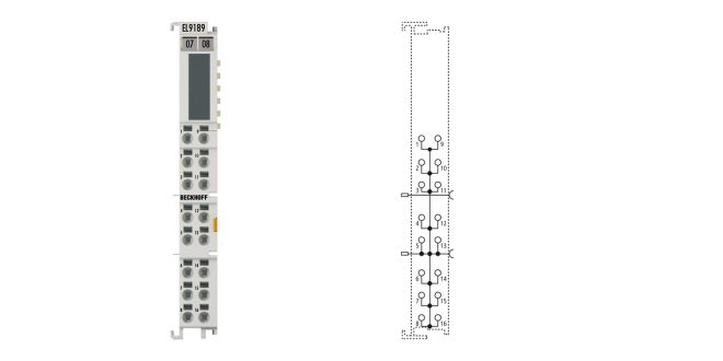 EL9189 | Potential distribution terminal, 16 x 0 V DC