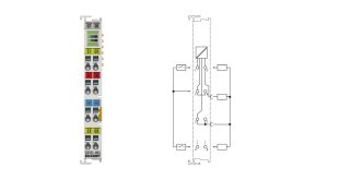 EL9222-4433 | Overcurrent protection terminal, 24 V DC, 2-channel, 3 A/3 A