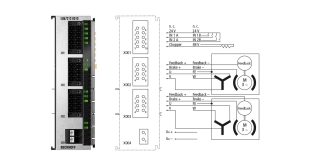 ELM7212-0010 | EtherCAT Terminal, 2-channel motion interface, servomotor, 48 V DC, 4.5 A, OCT