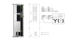 ELM7221-9016 | EtherCAT Terminal, 1-channel motion interface, servomotor, 48 V DC, 8 A, OCT, STO, TwinSAFE Logic